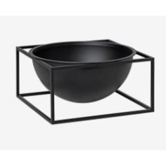 Black Large Centerpiece Kubus Bowl by Lassen