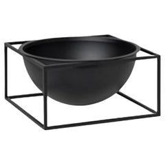 Black Large Centerpiece Kubus Bowl by Lassen