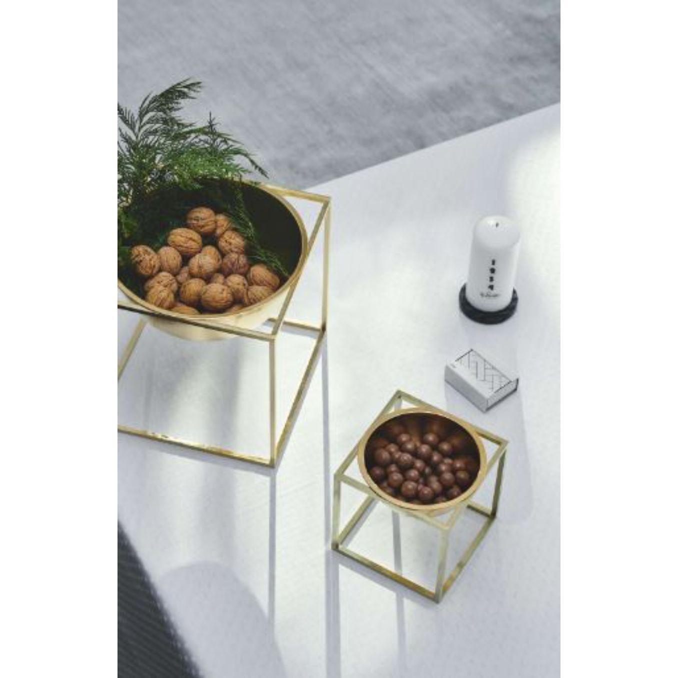 Grand bol Kubus noir par Lassen en vente 2