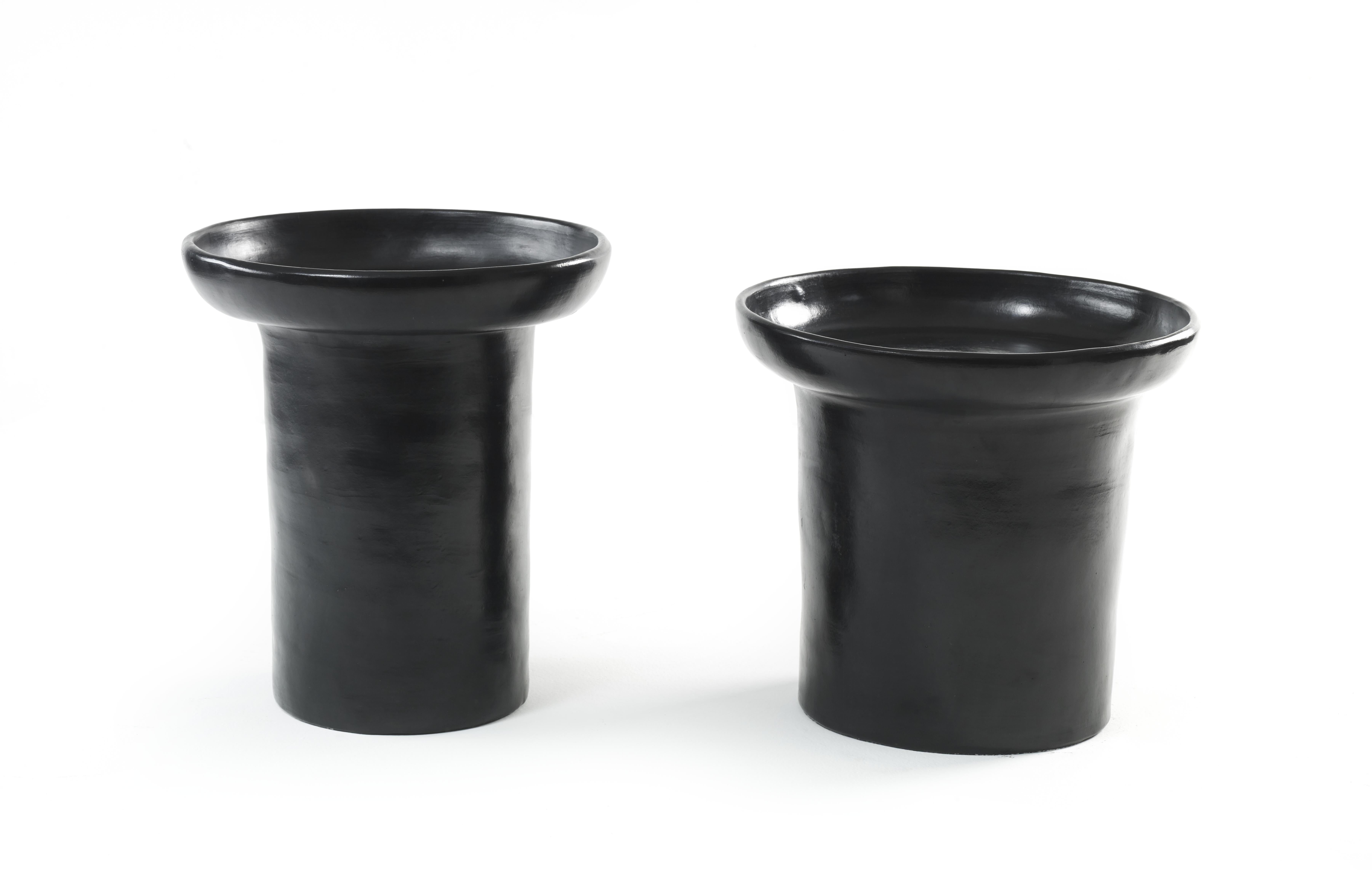 Modern Black Large Nuna Side Table by Sebastian Herkner For Sale