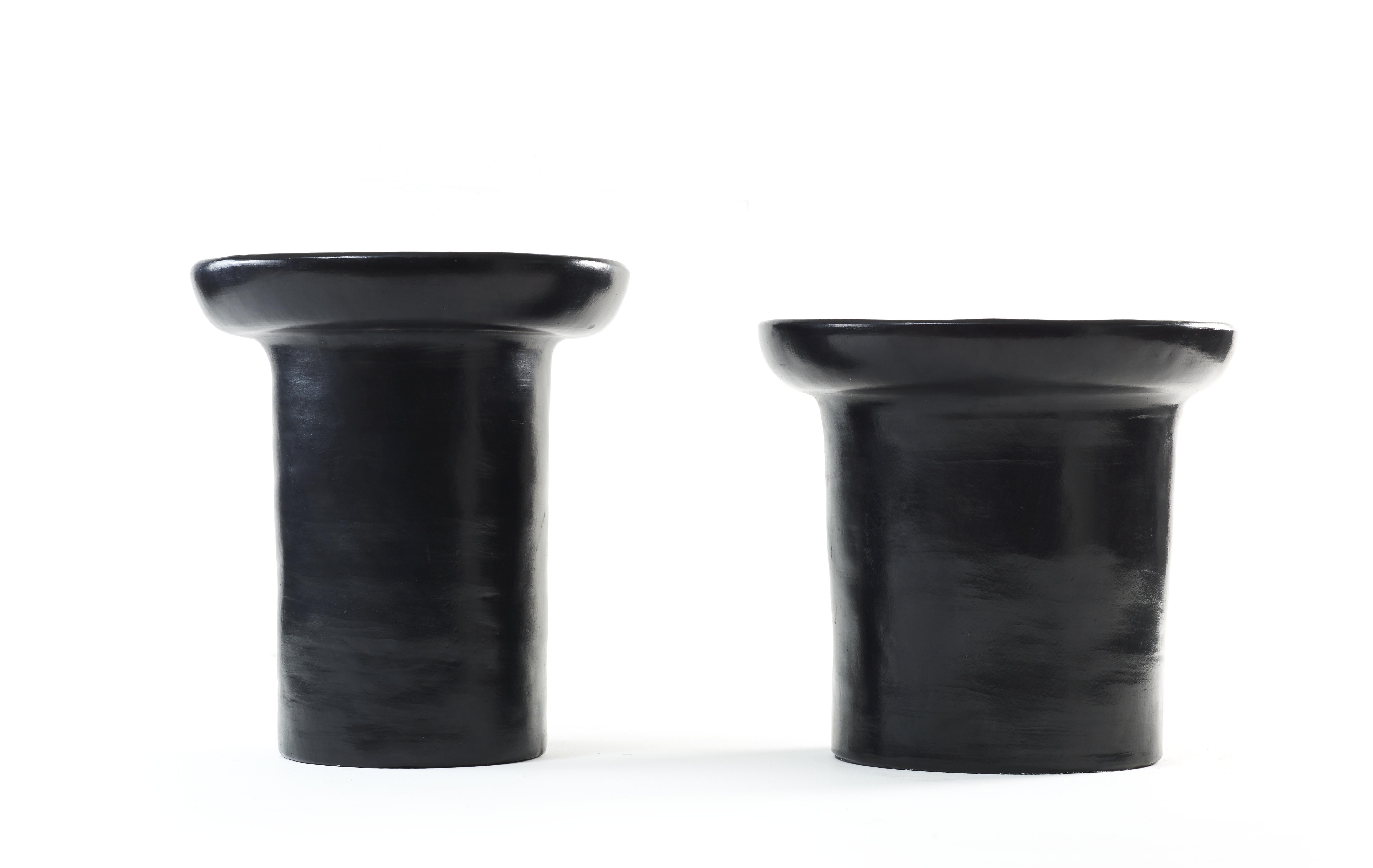 Contemporary Black Large Nuna Side Table by Sebastian Herkner