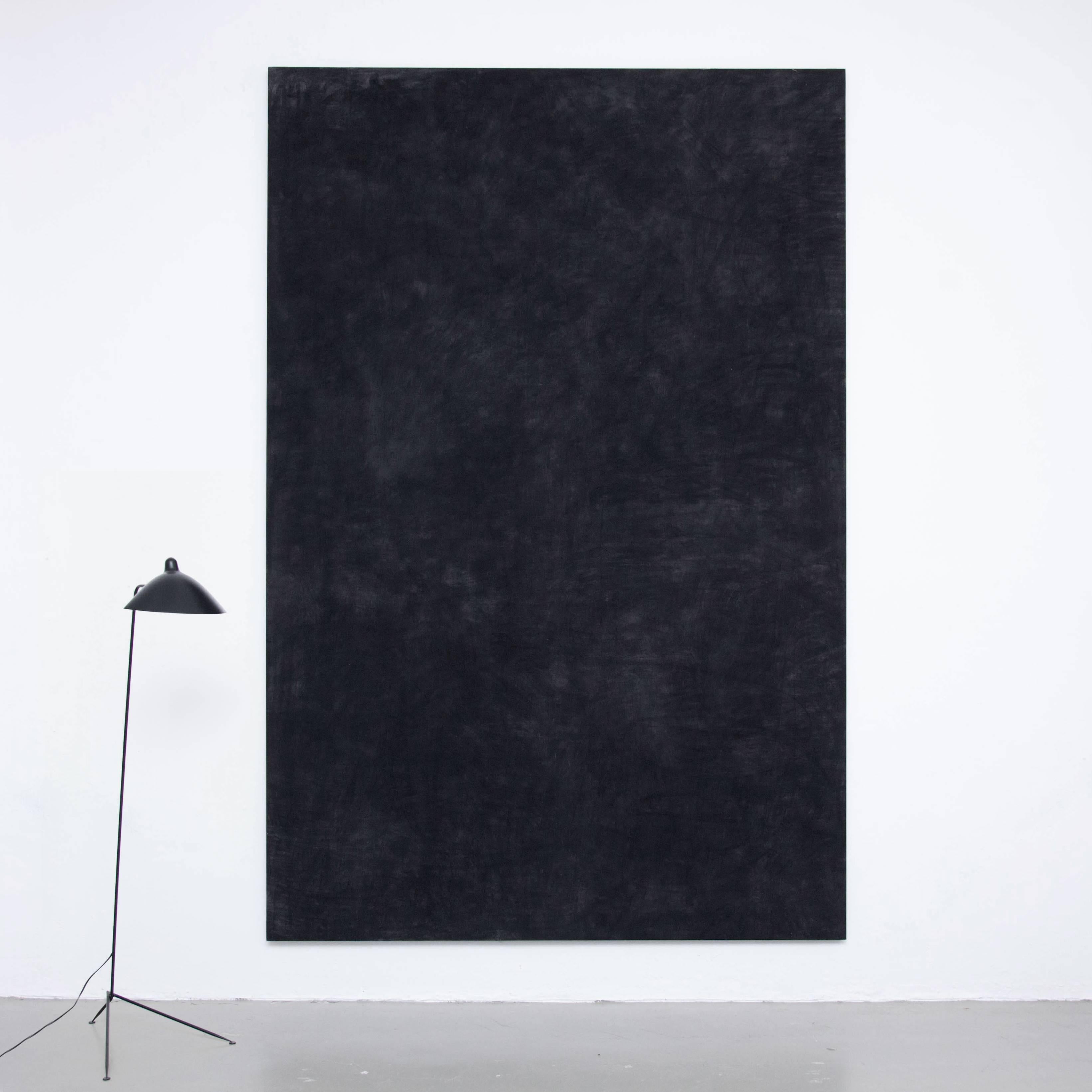 Contemporary Black Large Painting by Enrico Della Torre