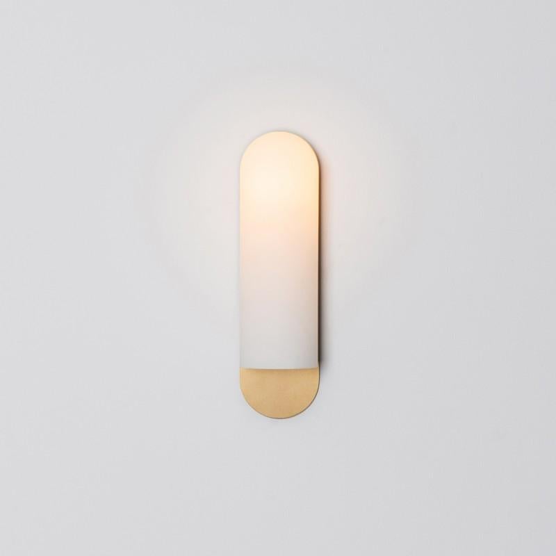 Contemporary Odyssey LG Black Wall Sconce by Schwung