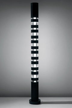 Serge Mouille - Black Large Totem Floor Lamp Wired for the US Market