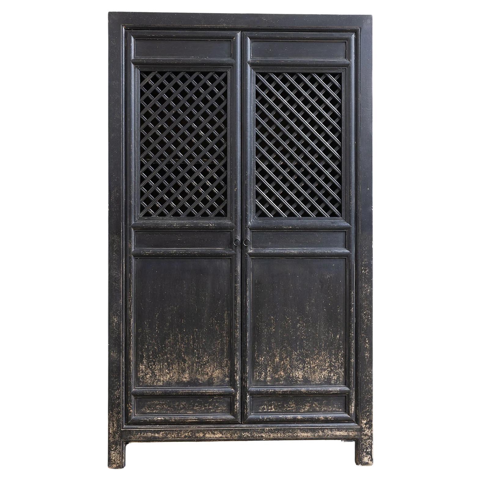 Armario de rejilla negro en venta