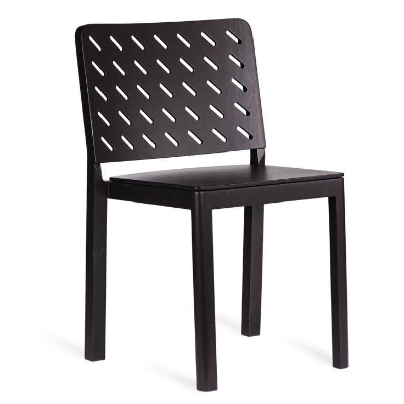 Black Laulu dining chair by Made By Choice with Matti Klenel
Dimensions: 48 x 49 x 78 cm
Materials: Solid Ash, Birch Plywood
Standard finishes: Natural Wood / Painted Black

Also Available: Custom color, Upholstery Category 1 (Natural Leather),