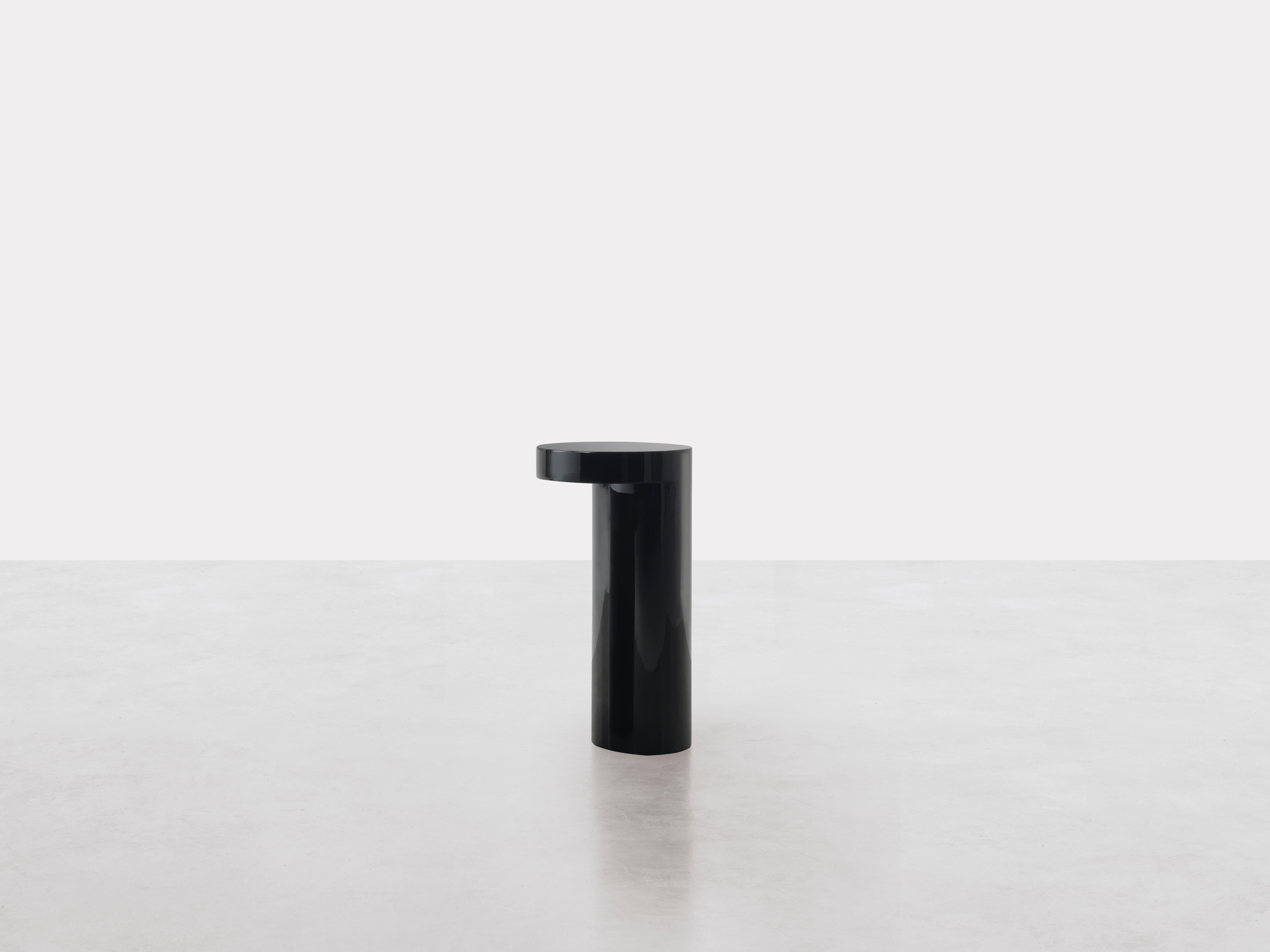 Black Lazy-O Occasional Table by Somaschini
Dimensions: D 25 x H 48 cm
Materials: Lightened mdf monolithic structure. S49 Black high gloss polyester lacquered finish.

Side table in N.112 Black lacquered high gloss finish

About: 
Somaschini is a