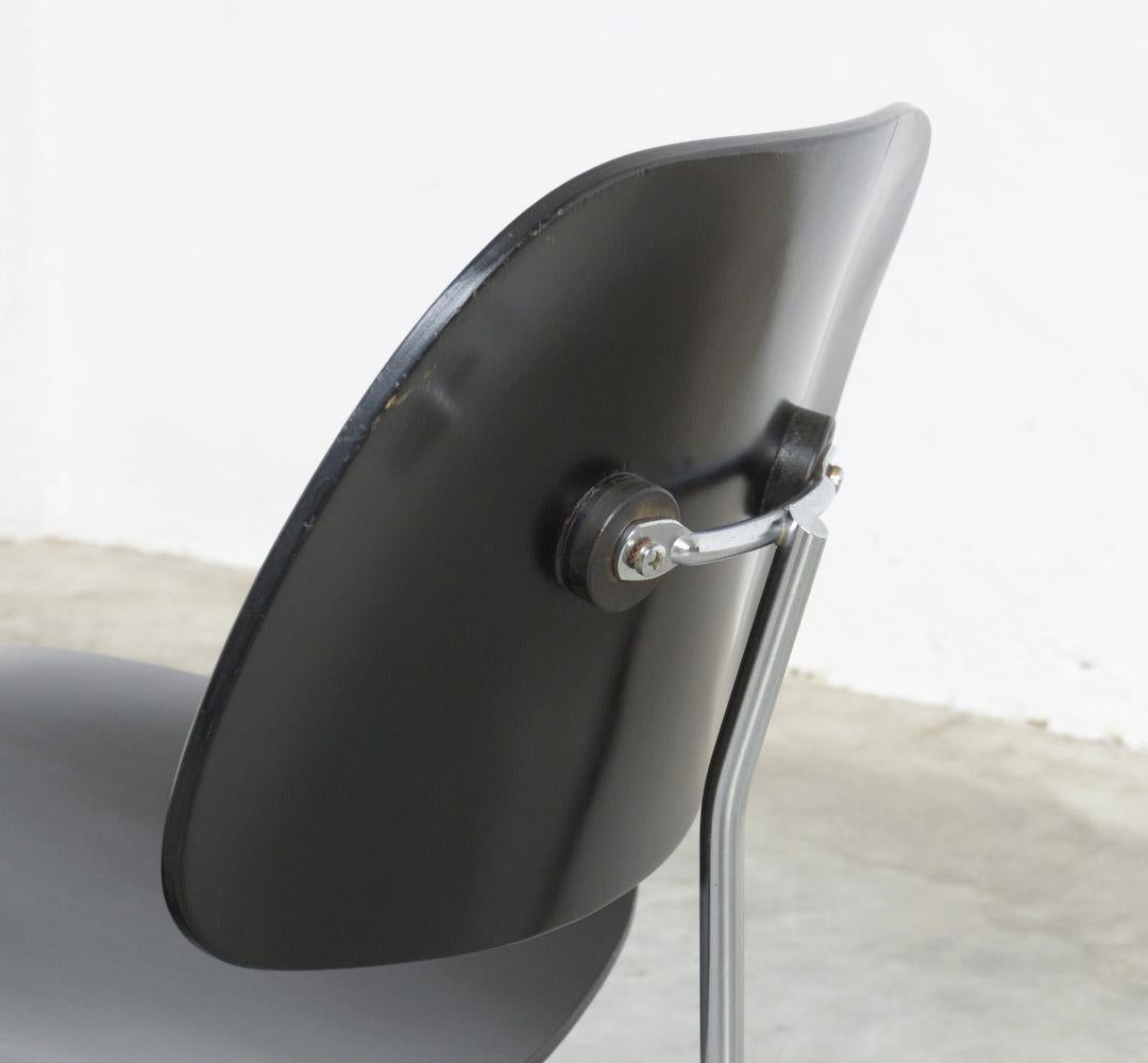 20th Century Black LCM Chairs by Charles & Ray Eames for Herman Miller