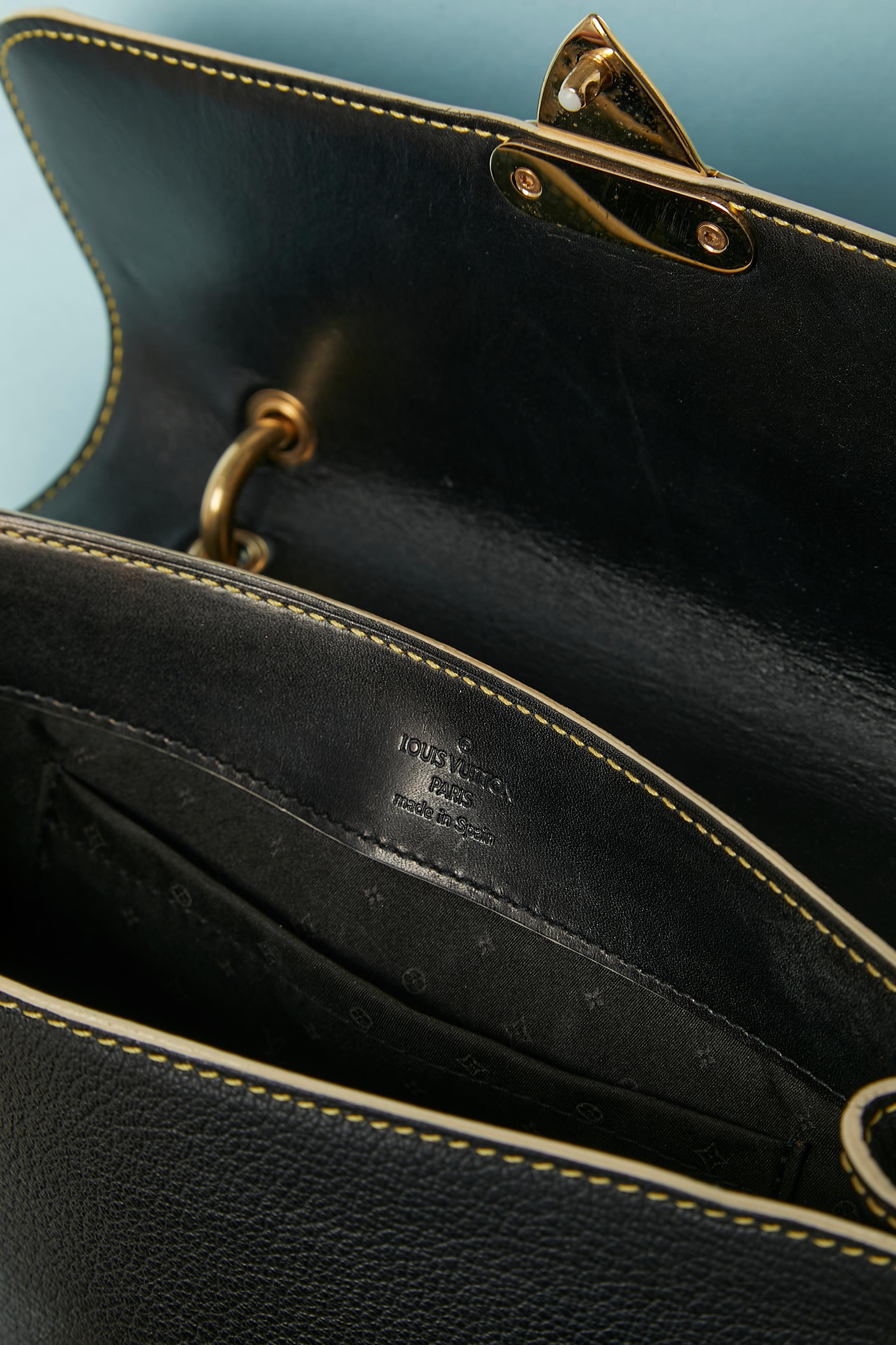Schwarzes Leder und goldfarbene Hardware Le Talentueux Louis Vuitton  im Angebot 2