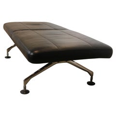 Modern Black Leather Area Bench by Antonio Citterio for Vitra