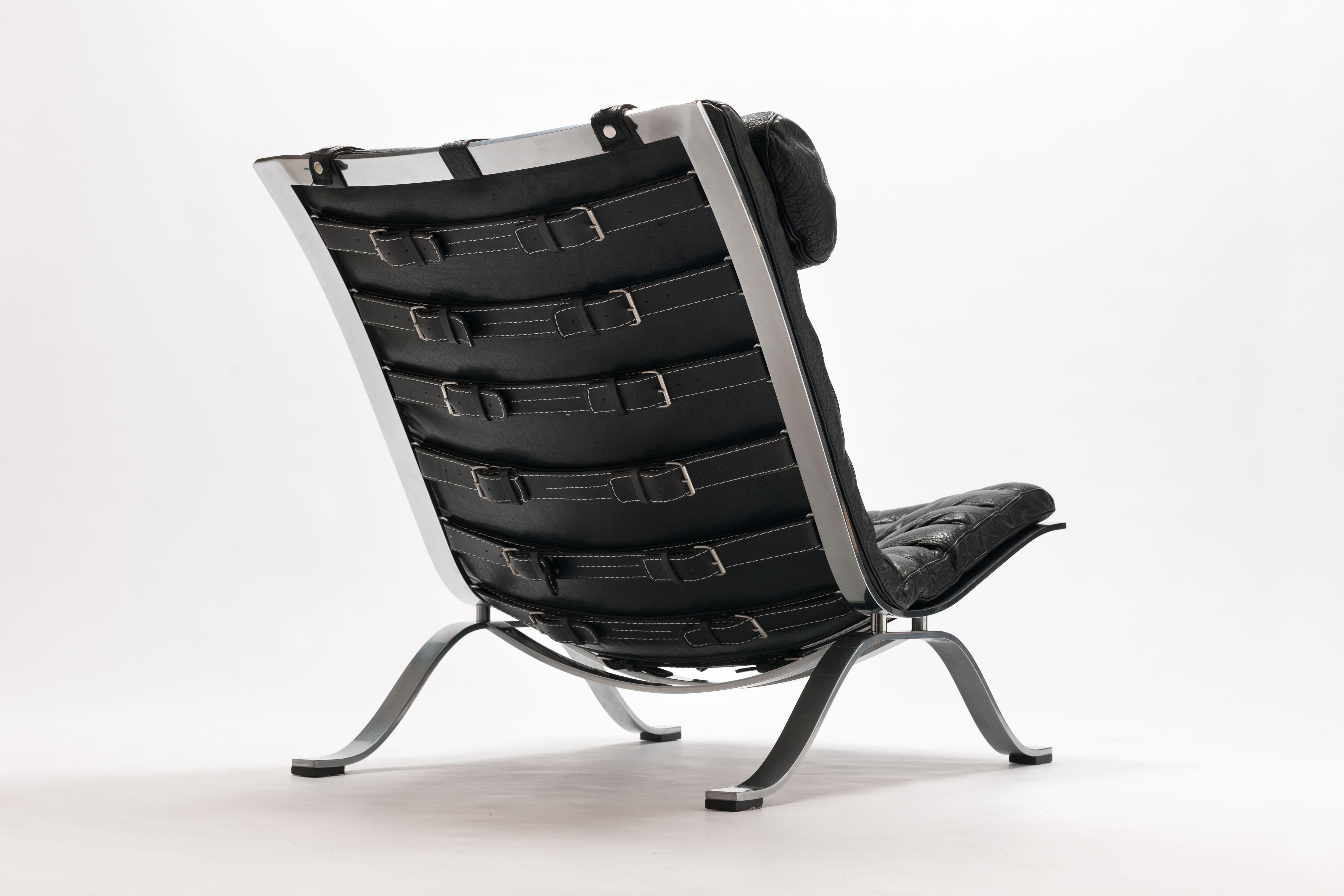 Leather  Ari Lounge Chair by Arne Norell - Pair (2) Available 