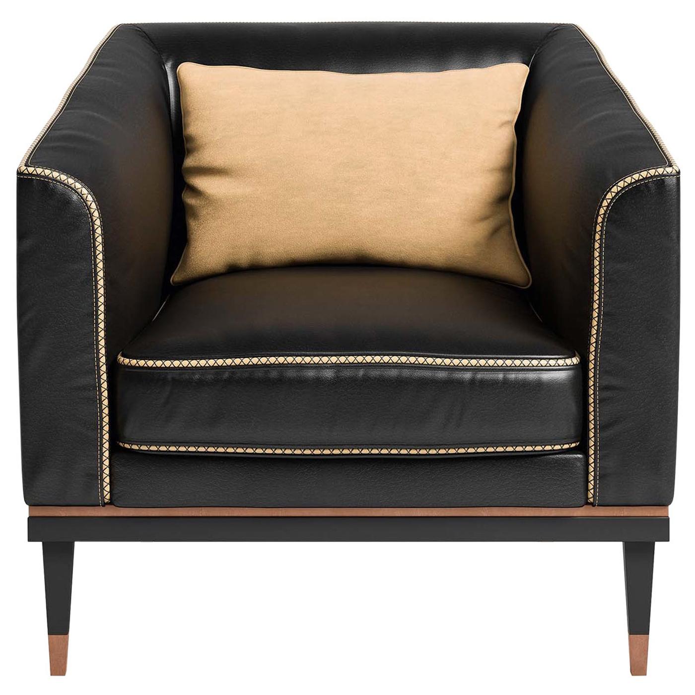 Black Leather Armchair