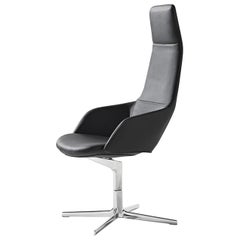 Black Leather Arper Aston Executive Chair