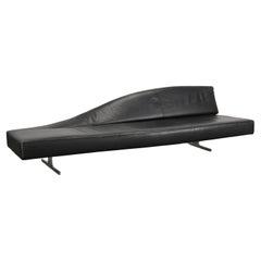 Black Leather Aspen Sofa by Jean-Marie Massaud for Cassina, 2005