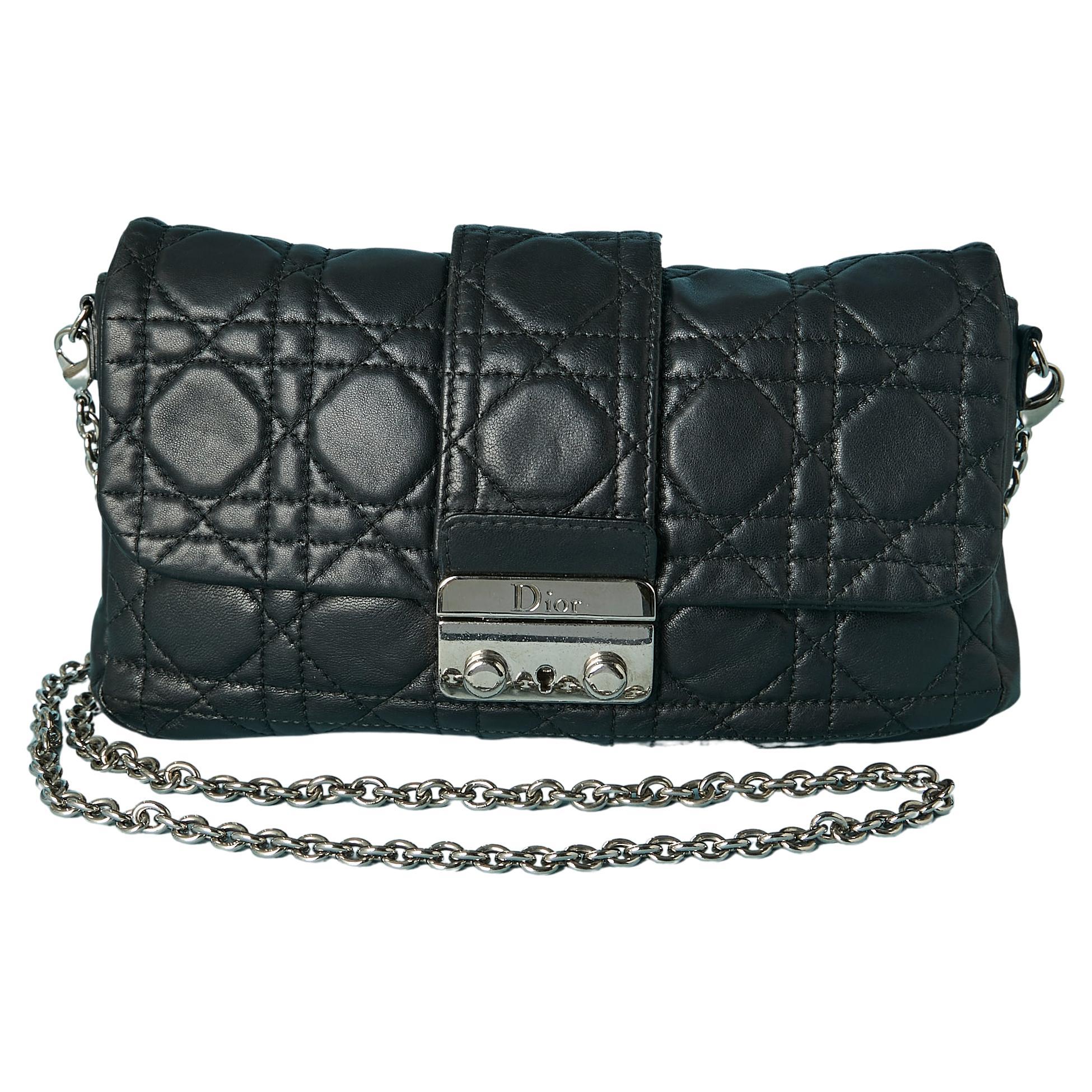 Black leather bag Cannage Miss Dior Christian Dior For Sale