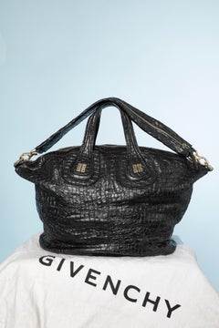 Black leather bag with double handle Givenchy