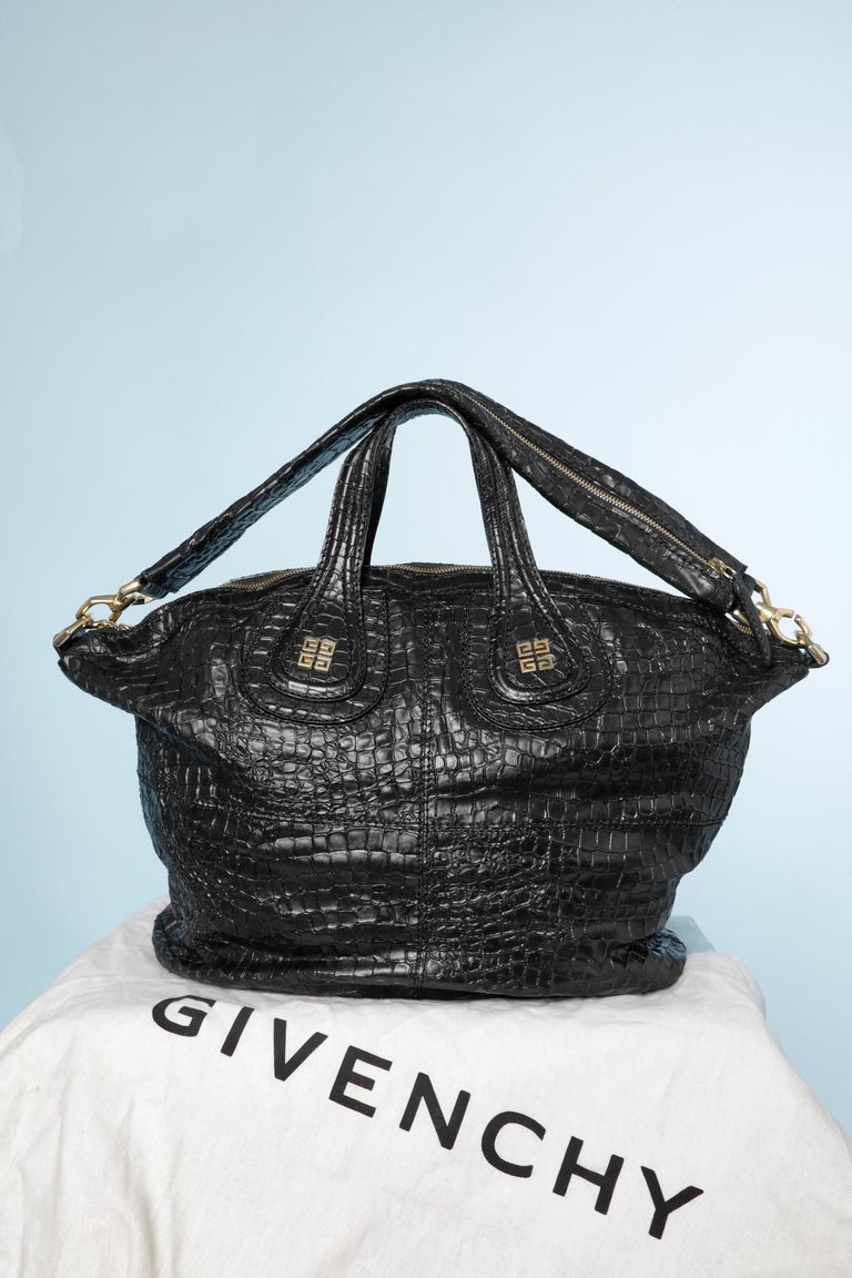 Givenchy Bag Sac Givenchy Noir Black Leather Bag With Double