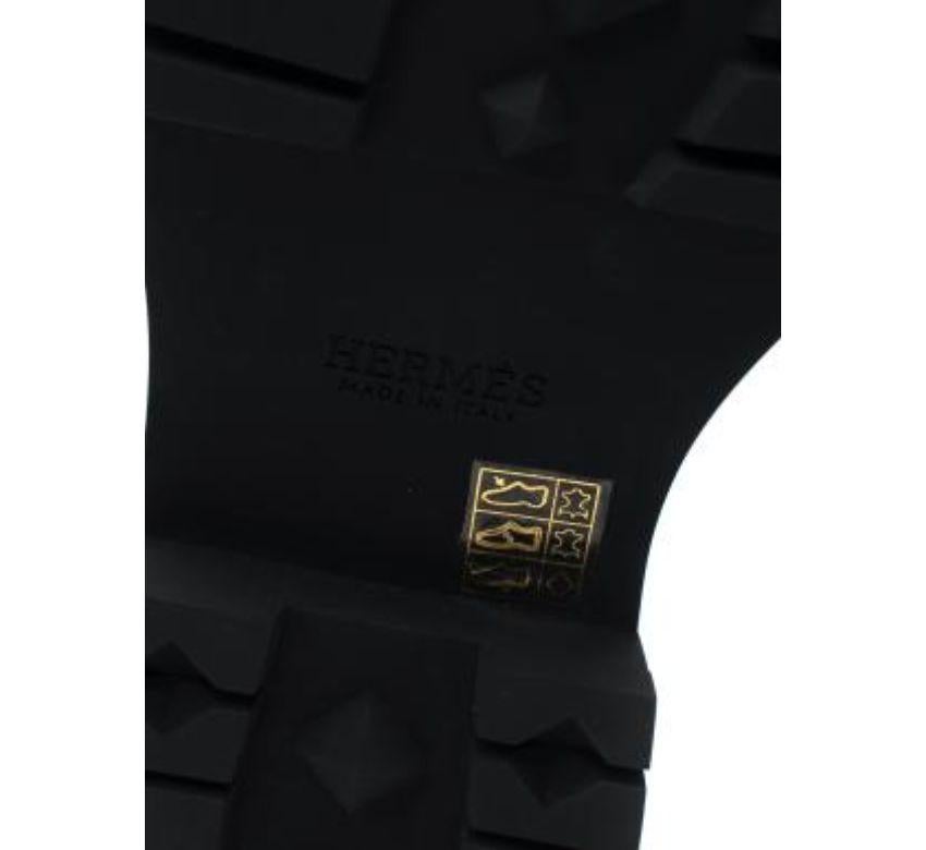 Botas Chelsea Hermes Barque Cuero Negro - Talla 44 en venta 1