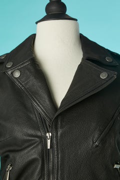 Black leather biker jacket Jean-Paul Gaultier Jean's