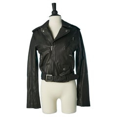 Black leather biker jacket Jean-Paul Gaultier Jean's 