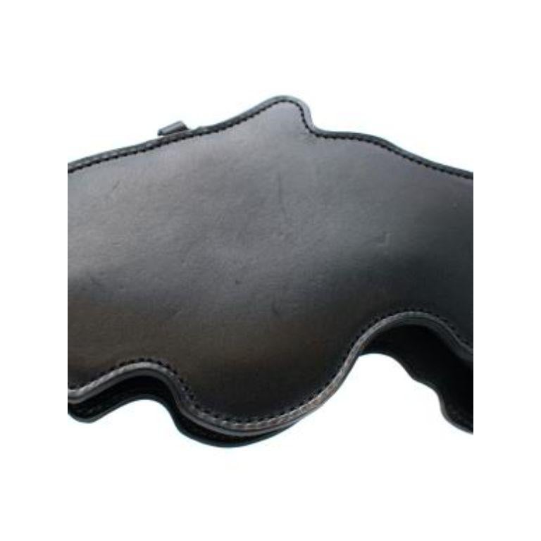 Black Leather Bo Gun Bag 5