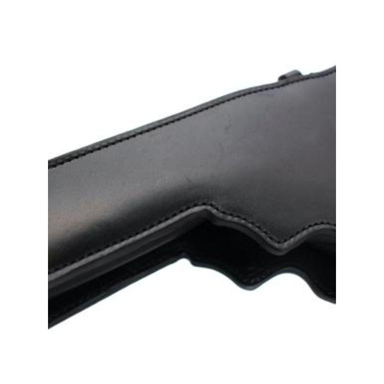Black Leather Bo Gun Bag 3