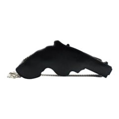 Black Leather Bo Gun Bag