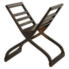 Black Leather Book Stand