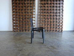 Black Leather "Cab" Chair by Mario Bellini for Cassina