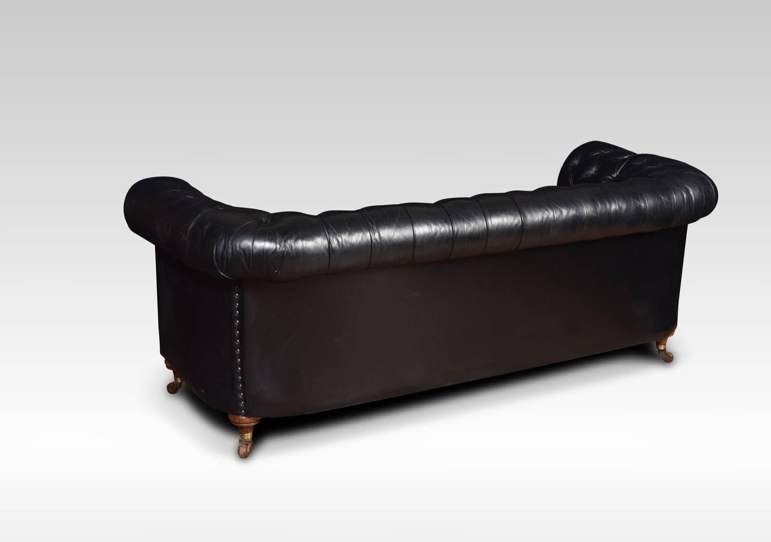 Black Leather Chesterfield 2