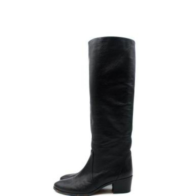 Black Leather Classic Tall Boots For Sale at 1stDibs | boot length names