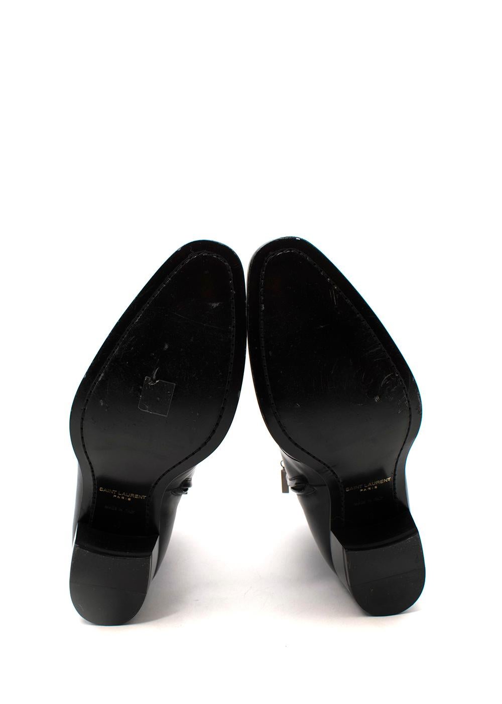 Black Leather Cole Boots For Sale 6