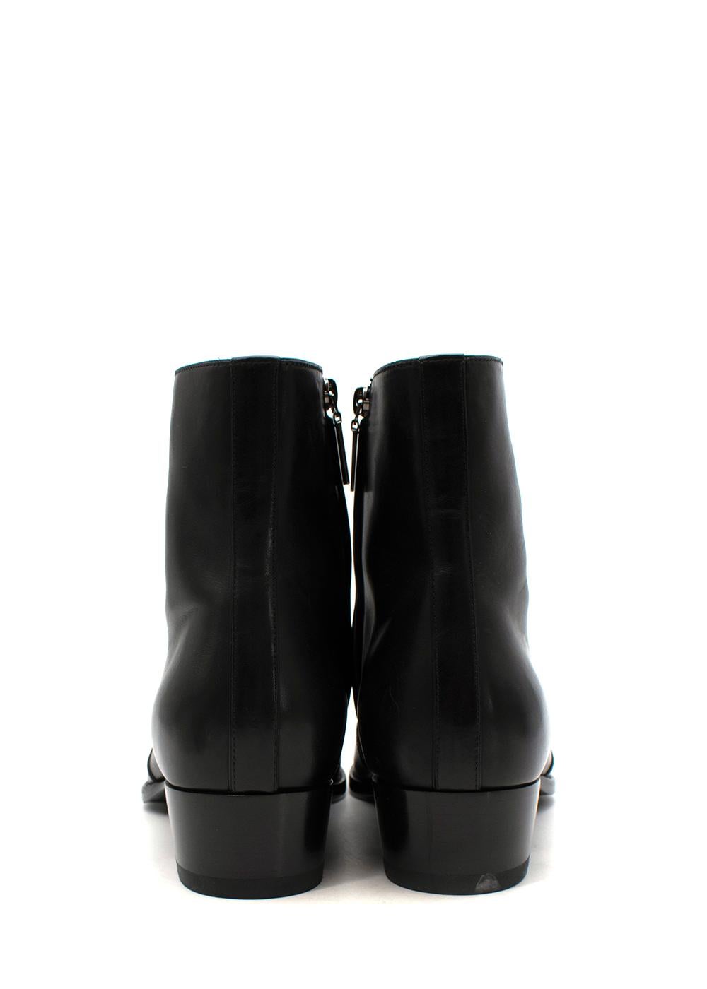 Men's Black Leather Cole Boots For Sale