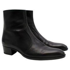 Black Leather Cole Boots