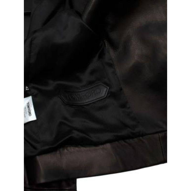 black cropped leather blazer
