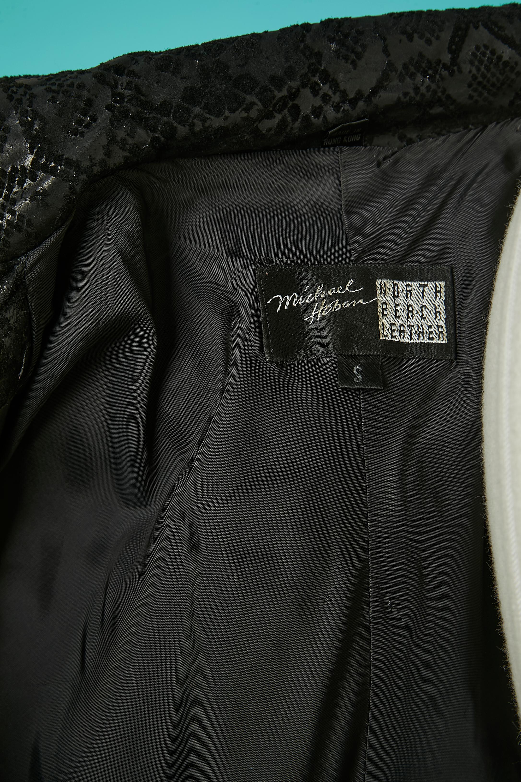 Robe en cuir noir avec motif python Michael Hoban North Beach Leather  en vente 4