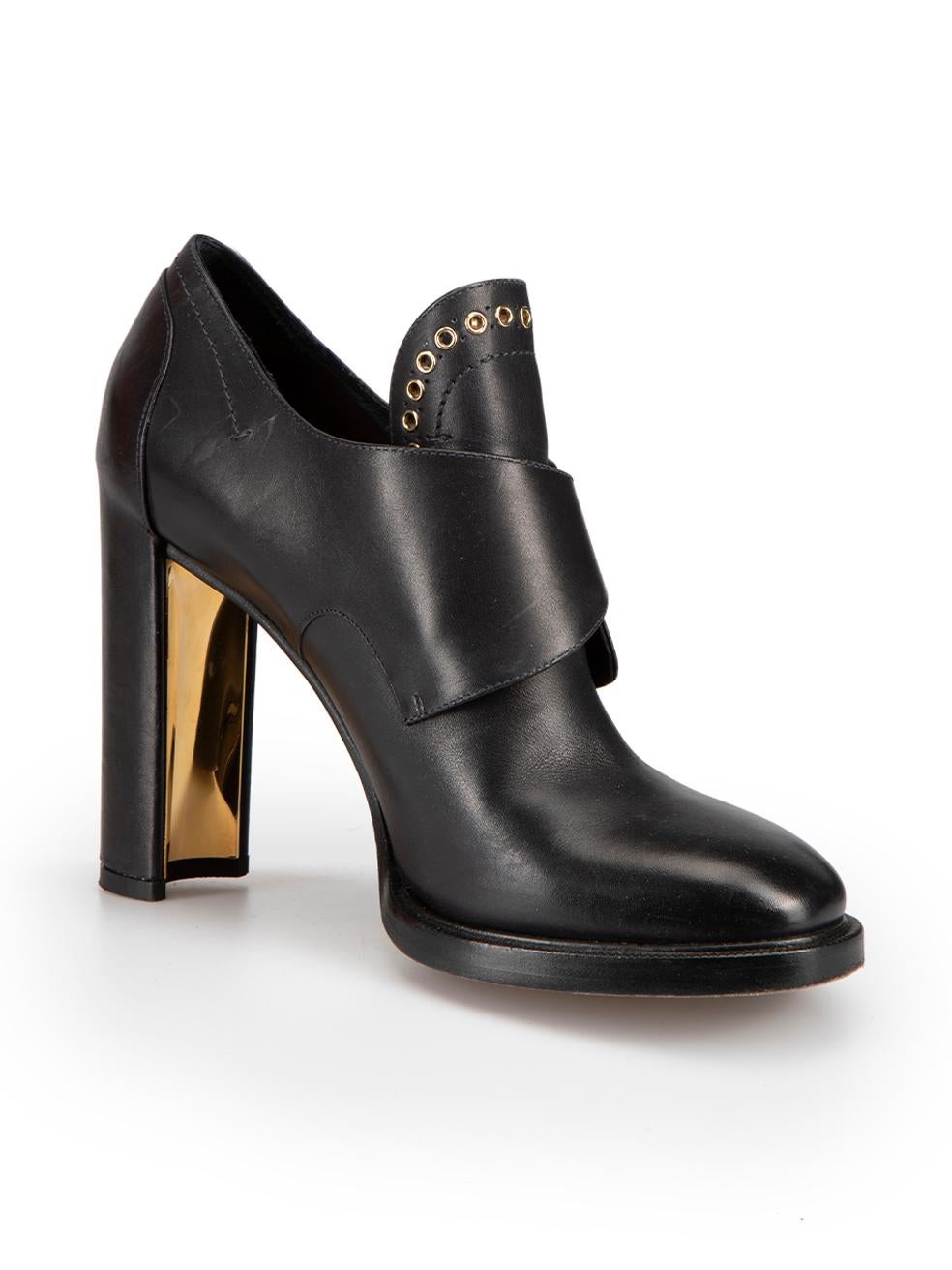 CONDITION is Very good. Minimal wear to boots is evident. Minimal wear to the left shoe with a gap between the heel-cap and heel-stem. There are also faint scuffs to the heel-stem of the right shoe on this used Salvatore Ferragamo designer resale