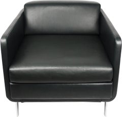 Black Leather Gaia Armchair by Arik Levy for Bernhardt Design