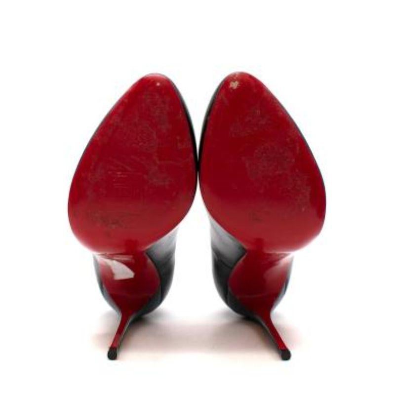 Black leather heeled pumps For Sale 1