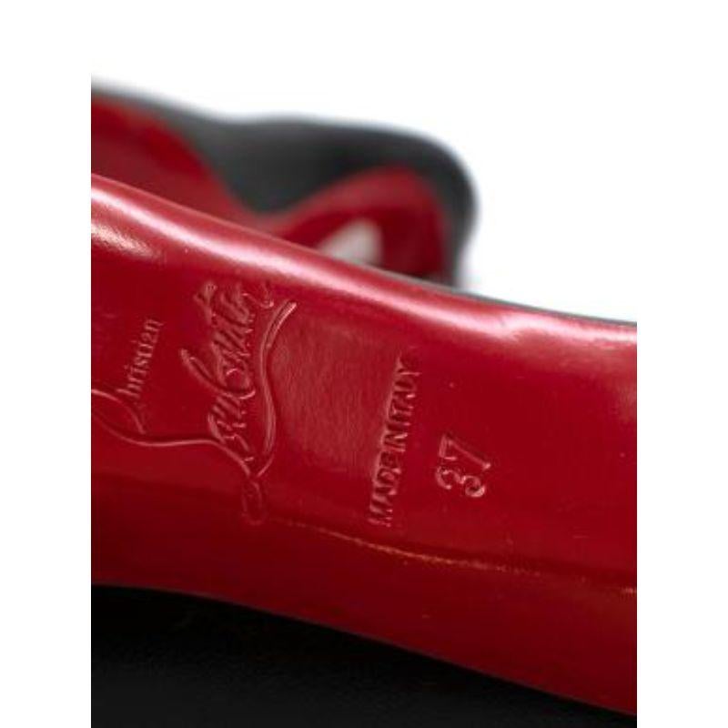Black leather heeled pumps For Sale 4