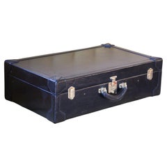 Black Leather Hermes Suitcase 66 cm, Hermes Trunk, Hermes Luggage