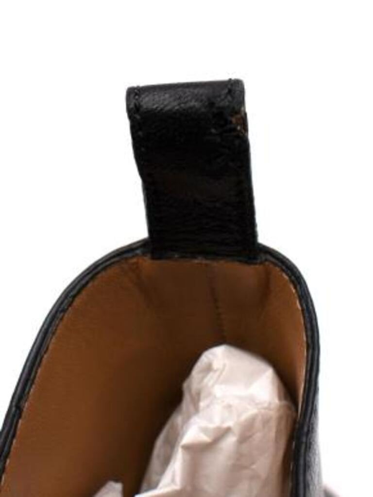 HORSEBIT ANKLE BOOTS 6.5CM IN BLACK SHEEPSKIN