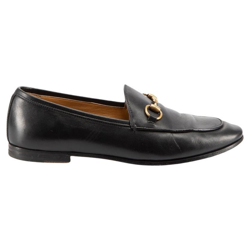 Black Leather Jordaan Loafers Size IT 35.5