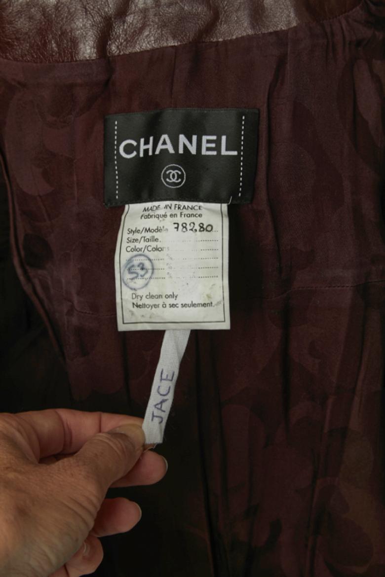 Combinaison en cuir noir CHANEL FW 2024/25 en vente 4