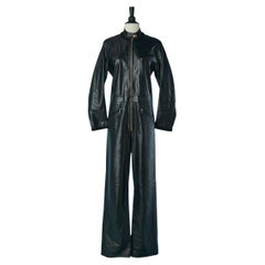 Black leather jumpsuit CHANEL FW 2024/25