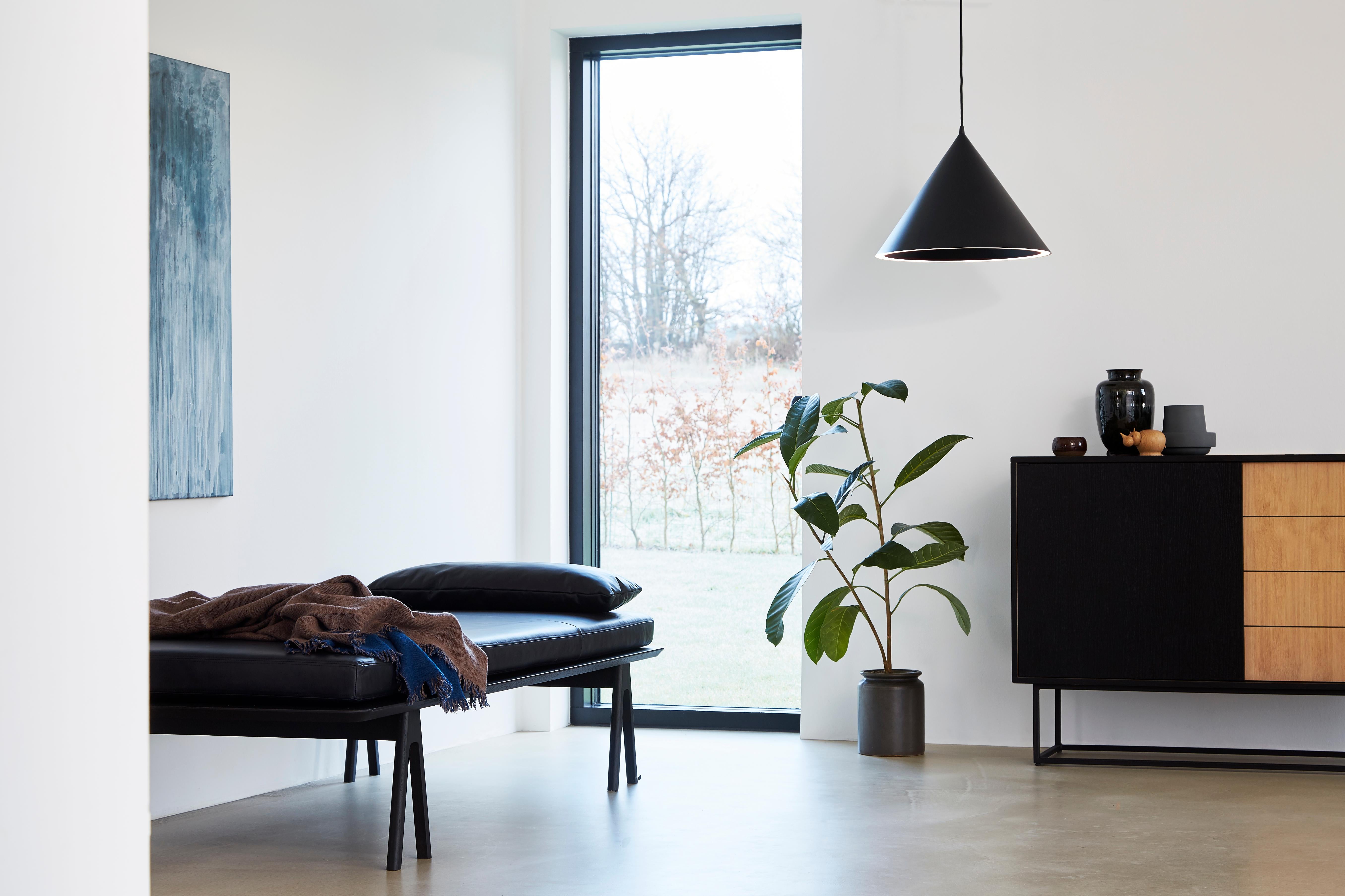 Black Leather Level Daybed by Msds Studio 1