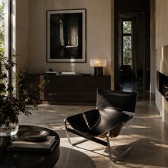 Black Leather Lounge Chair "F444" by Pierre Paulin for Artifort Netherlands 1963