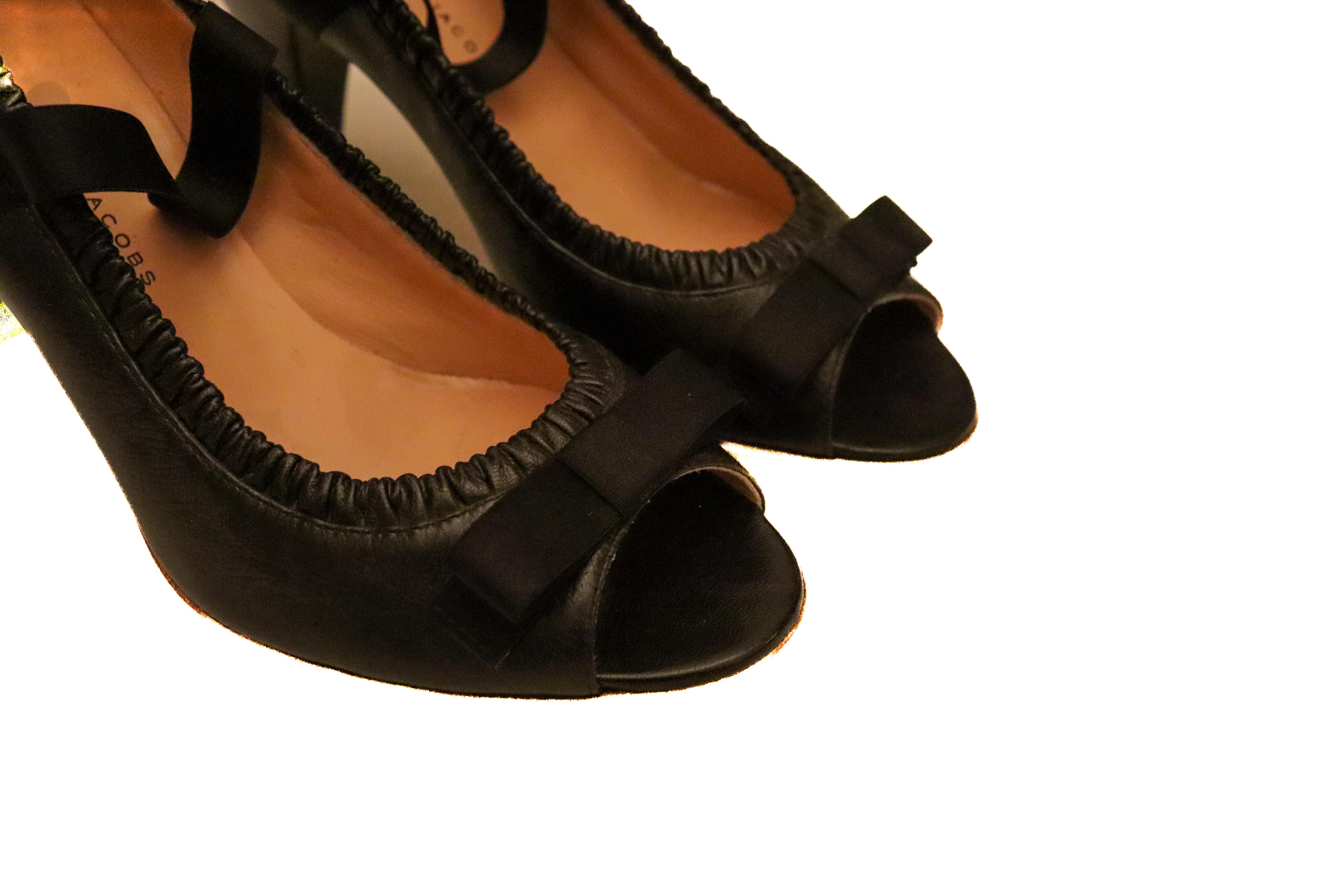 Black Leather Marc Jacobs  Heels For Sale 1