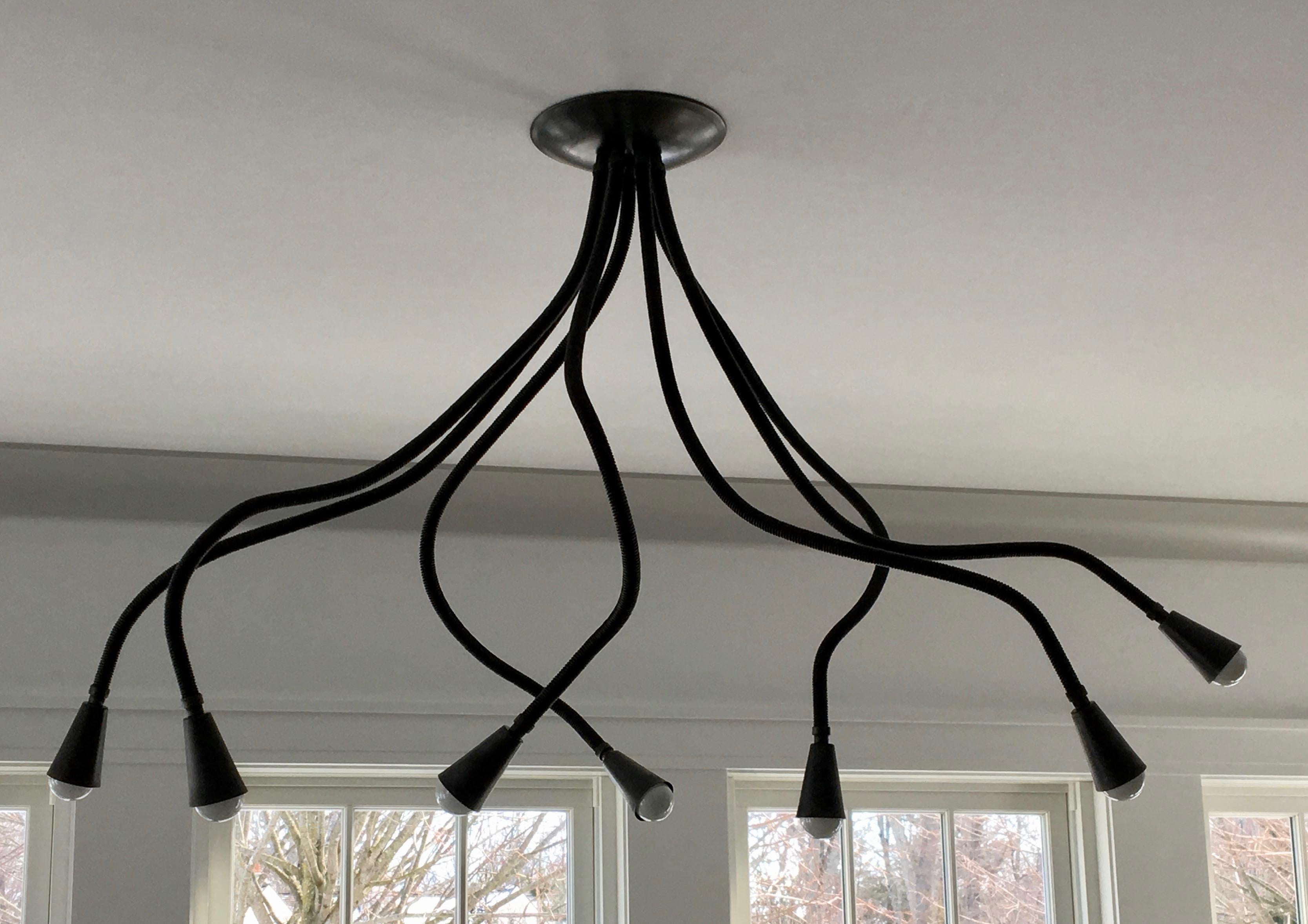 lampadario bracci flessibili