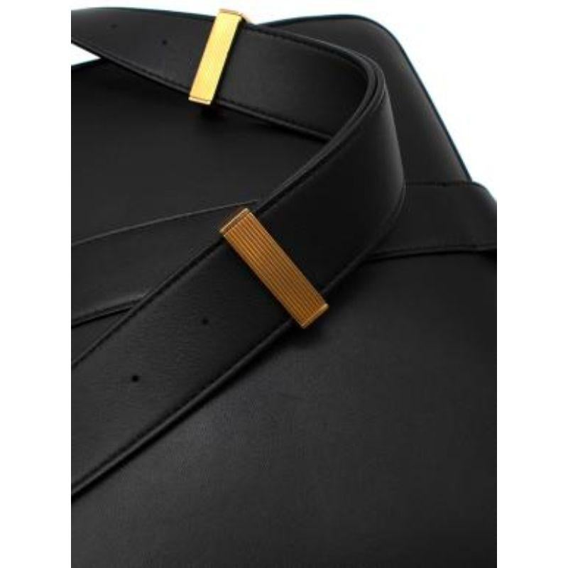 black Leather Messenger Bag For Sale 3